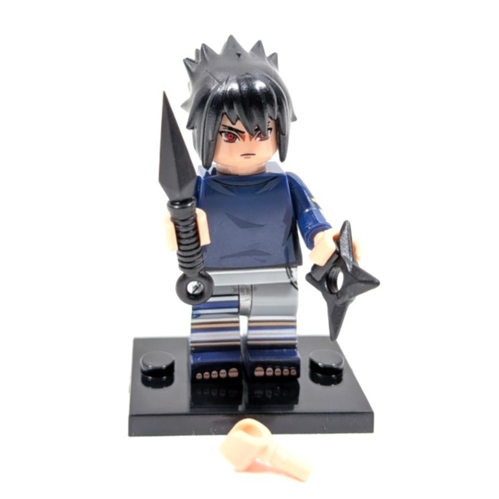 2 inch Custom, Sasuke Uchiha Miniature Figure with Base, New/Mint